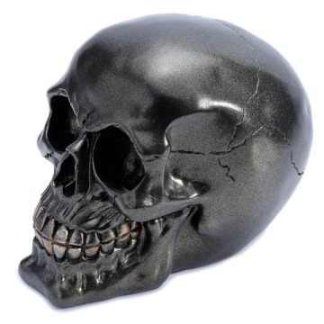Czarna czaszka - figurka dekoracyjna