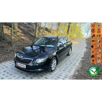 Škoda Superb - 2.0tdi 170KM dsg ledy navi xenon bezwypadkową serwis zamiana 1.gwaranc