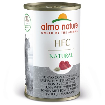 Korzystny pakiet Almo Nature HFC, 12 x 140 g - Tuńczyk z młodymi sardynkami