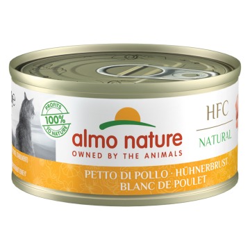 Korzystny pakiet Almo Nature, mięso, 12 x 70 g - Pierś z kurczaka