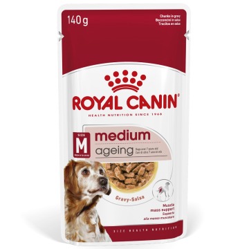 Royal Canin Medium Ageing 10+, w sosie - 10 x 140 g