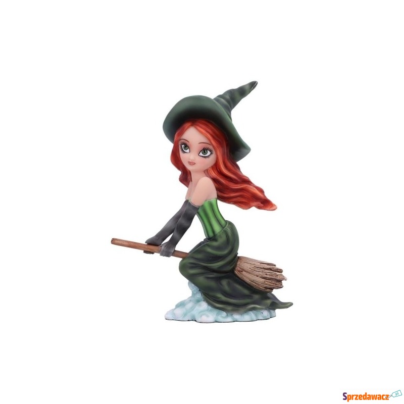 Czarownica lecąca na miotle "willow witch" - figurka - Figurki, rzeźby - Starachowice