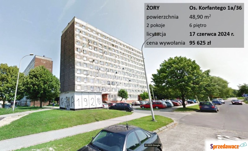 Mieszkanie dwupokojowe Żory,   49 m2, 6 piętro - Sprzedam