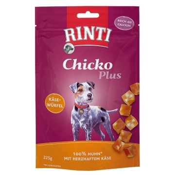 RINTI Extra Chicko Plus, kosteczki serowe - 225 g