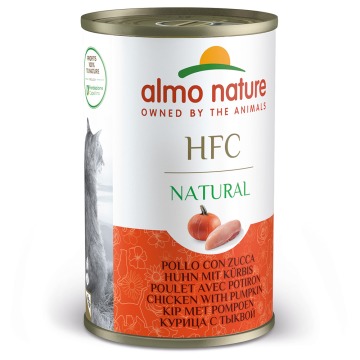 Korzystny pakiet Almo Nature HFC, 12 x 140 g - Kurczak z dynią