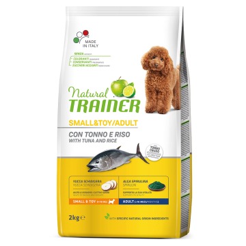 Trainer Natural Dog Adult Small & Zabawka z tuńczykiem - 2 kg