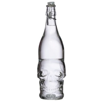 Czaszka - szklana butelka z zatyczką poj. 1l