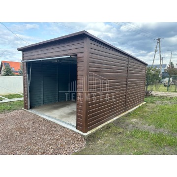 Garaż Blaszany 3,5x6 Brama uchylna Drewnopodobny... - Garaże i wiaty - Płock - zdjęcie 2