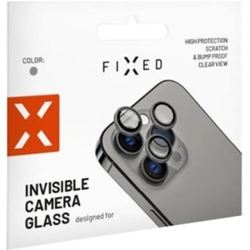 Szkło na aparat Fixed Invisible Camera Glass do iPhone 15 / 15 Plus, srebrne
