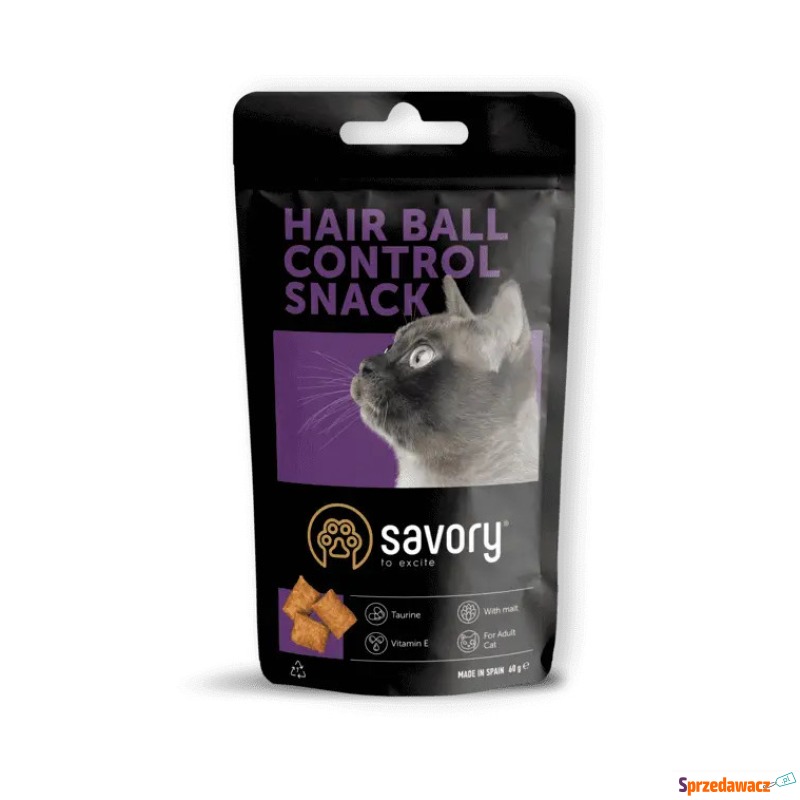 SAVORY przysmaki dla kota hairball 60g - Pozostałe dla kotów - Jaworzno