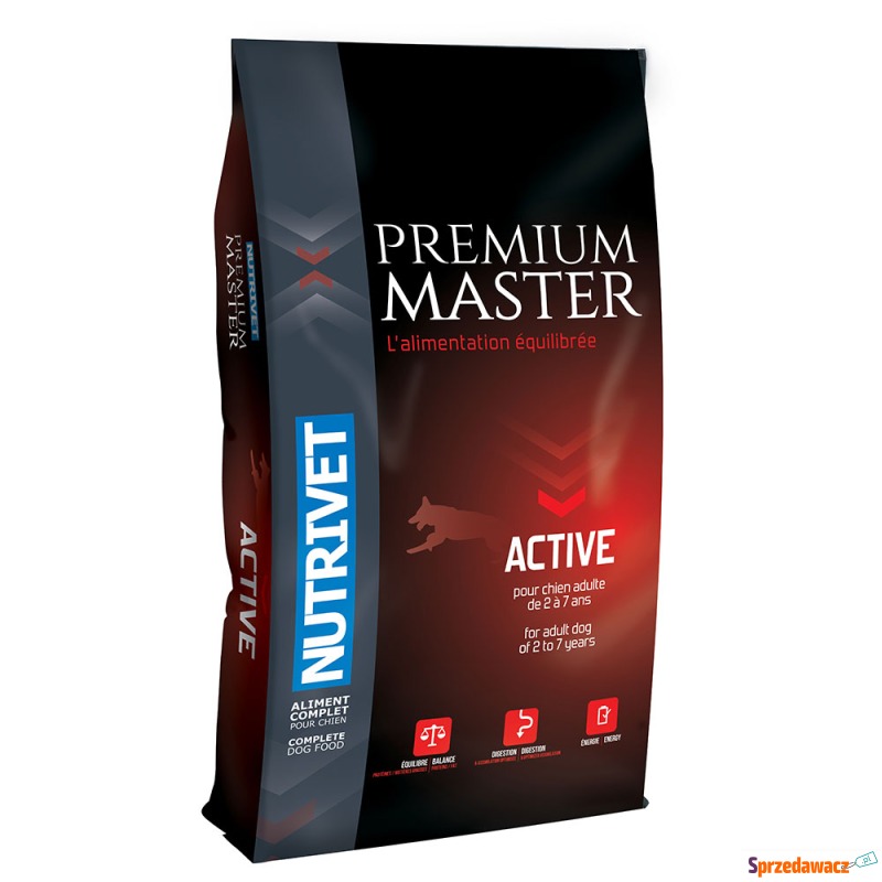 Nutrivet Premium Master Active - 2 x 15 kg - Karmy dla psów - Łódź