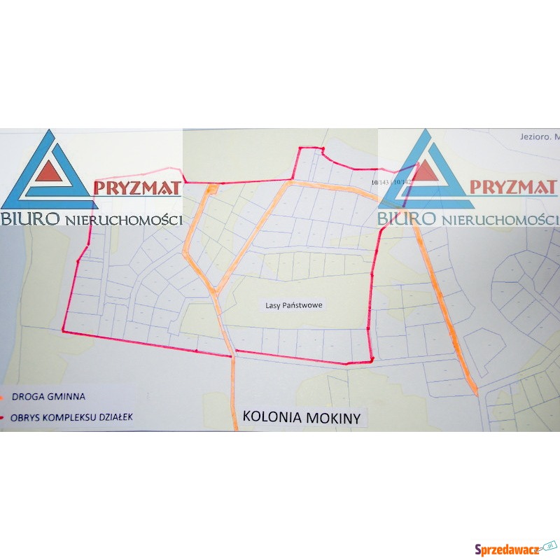 Działka budowlana Mokiny sprzedam, pow. 1545 m2  (15.5a)