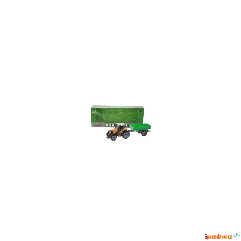  Traktor z przyczepą metalowy Adar - Samochodziki, samoloty,... - Radom