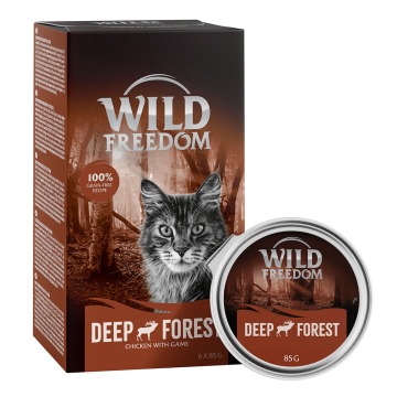 Wild Freedom Adult, tacki, 6 x 85 g - Deep Forest, dziczyzna i kurczak