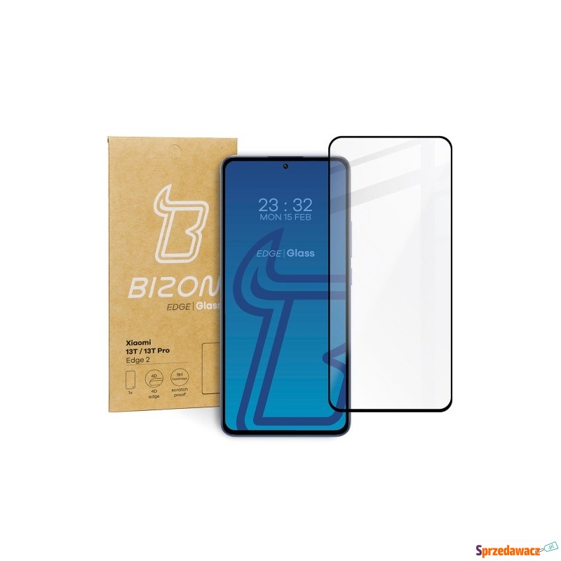 Szkło hartowane Bizon Glass Edge 2 do Xiaomi 13T... - Folie ochronne - Chorzów