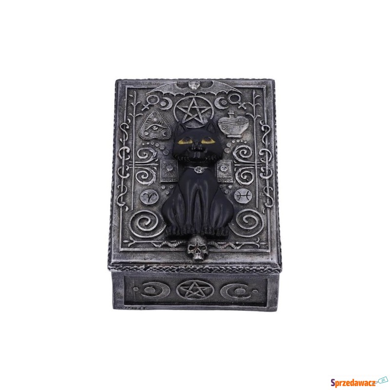 Magiczny kot "familiar spell" - szkatułka z kotem - Szkatułki - Dębica