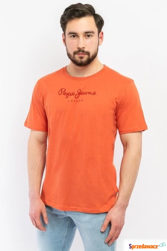 
T-shirt męski Pepe Jeans PM508208 pomarańczowy - Koszulki męskie - Żory