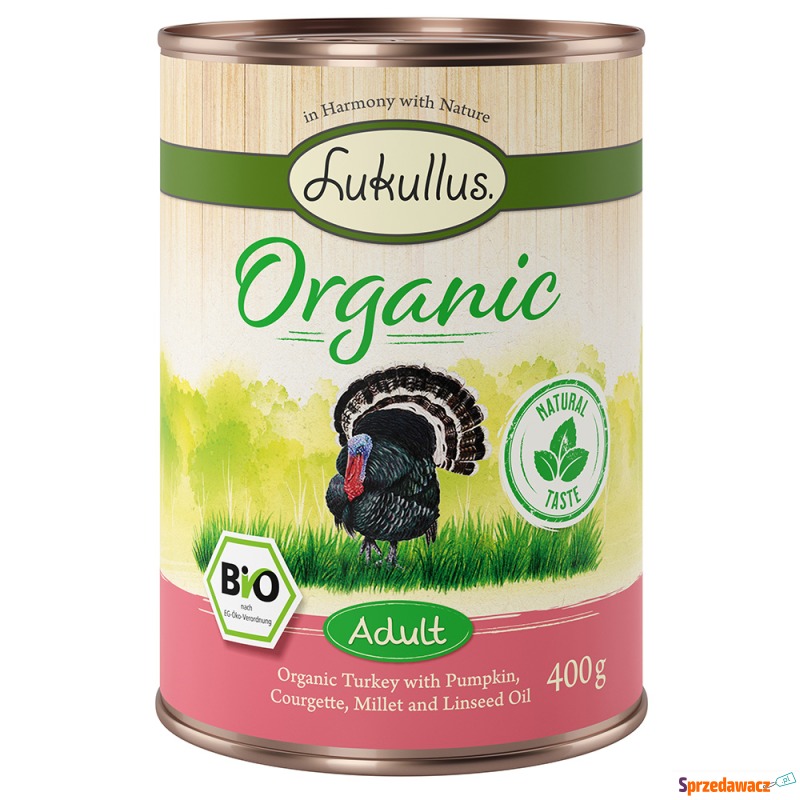 Korzystny pakiet Lukullus Organic Adult, 24 x... - Karmy dla psów - Jelenia Góra