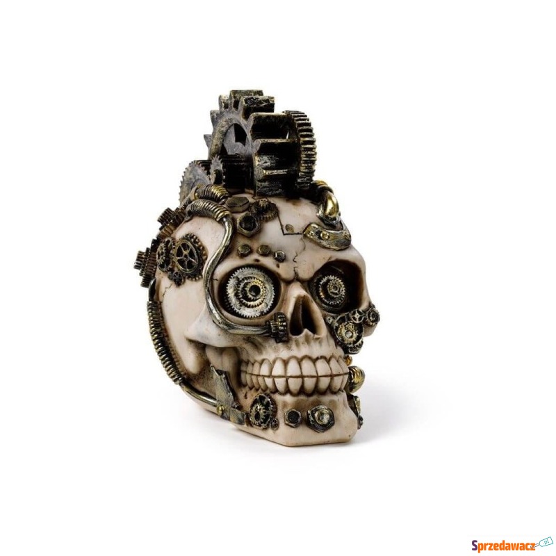 Mechaniczna czaszka steampunk - figurka dekoracyjna - Figurki, rzeźby - Załom