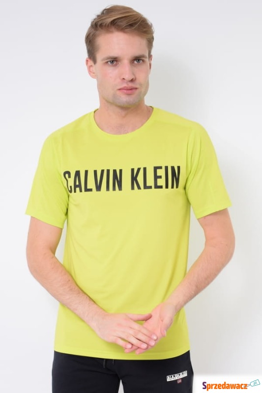 
T-shirt męski Calvin Klein 00GMF0K150 ZIELONY - Koszulki męskie - Łódź