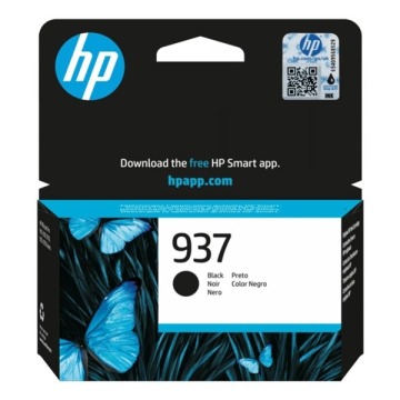 HP oryginalny ink / tusz 4S6W5NECE1, HP 937, black, 1250s, HP HP OfficeJet Pro 9110b, 9120b, 9130b