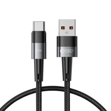 Kabel Tech-Protect UltraBoost USB-A do USB-C 6A 66W 100cm, szary