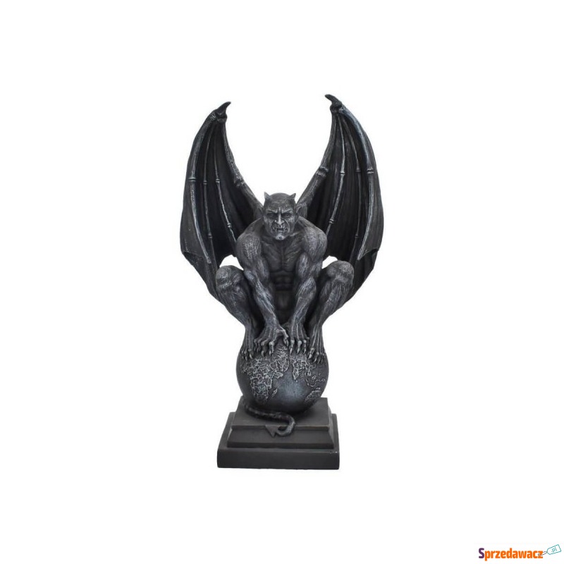 Demon siedzący na kuli - figura dekoracyjna - Figurki, rzeźby - Łomża