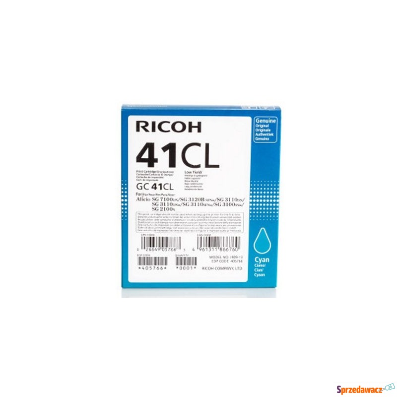 Tusz Oryginalny Ricoh GC-41CL (405766) (Błęki... - Tusze, tonery - Konin