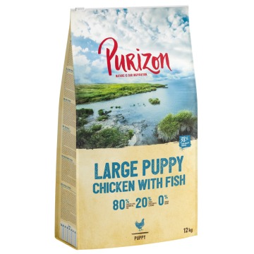 Purizon Large Puppy dla psa, kurczak i ryba, bez zbóż - 12kg