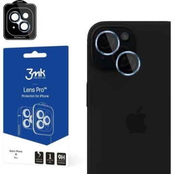 Osłona na aparat 3mk Lens Protection Pro 1 zestaw dla iPhone 15, niebieskie