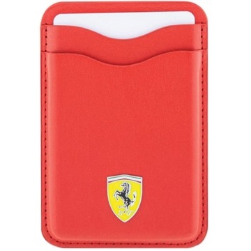 Portfel Ferrari Wallet Card Slot Leather 2023 Collection do iPhone, MagSafe, czerwony