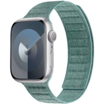 Pasek magnetyczny Crong Melange do Apple Watch 42/44/45/49, turkusowy