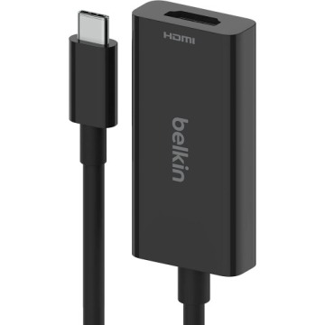 Adapter Belkin Connect USB-C (M) / HDMI 2.1 (F) 8K/60Hz HDR10+ 11cm, czarny