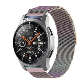 Pasek Bizon Strap Watch Chain 20 mm do Huawei Watch GT 3 42 mm, tęczowy