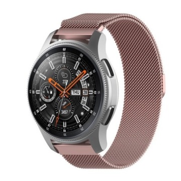 Pasek Bizon Strap Watch Chain 20 mm do Huawei Watch GT 3 42 mm, różowy