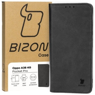 Etui Bizon Case Pocket Pro do Oppo A38 4G, czarne