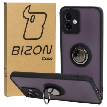 Etui Bizon Case Hybrid Ring do Motorola Moto G14, czarne