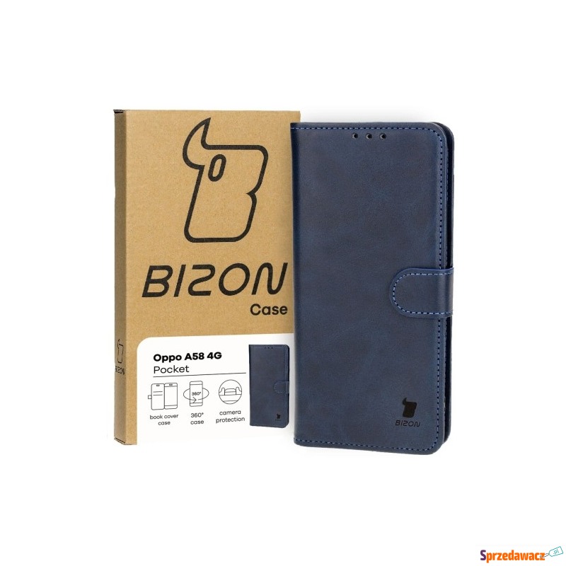 Etui Bizon Case Pocket do Oppo A58 4G, granatowe - Etui na telefon - Brodnica