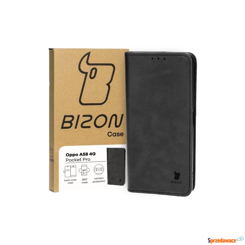 Etui Bizon Case Pocket Pro do Oppo A58 4G, czarne - Etui na telefon - Zielona Góra