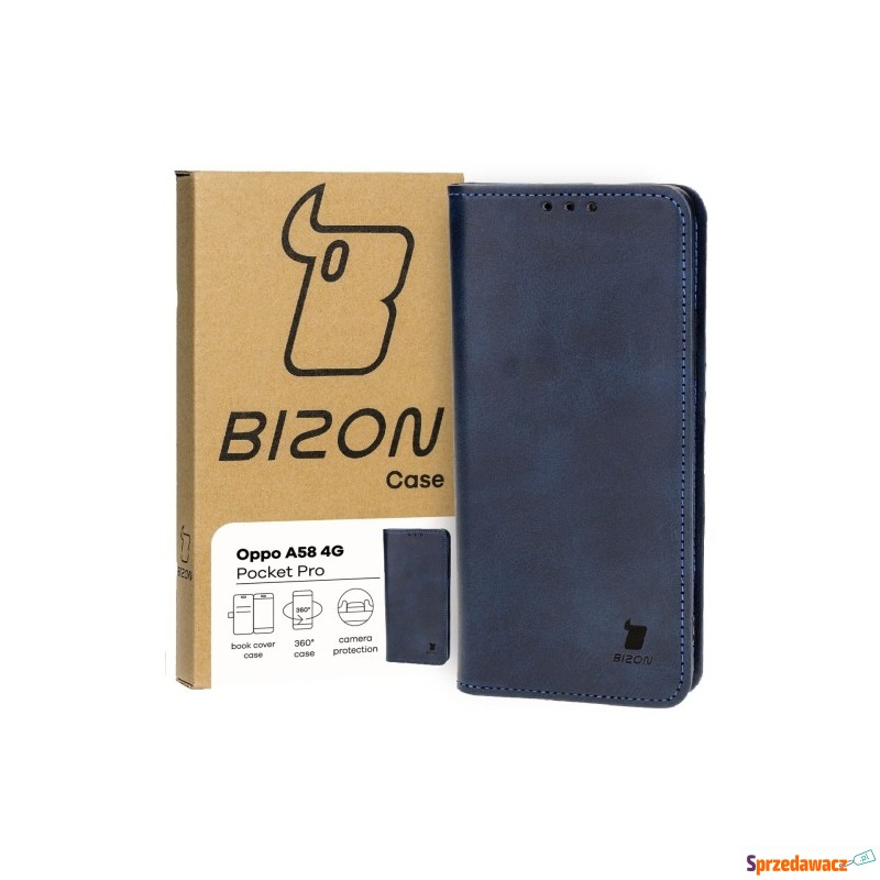 Etui Bizon Case Pocket Pro do Oppo A58 4G, granatowe - Etui na telefon - Gdańsk