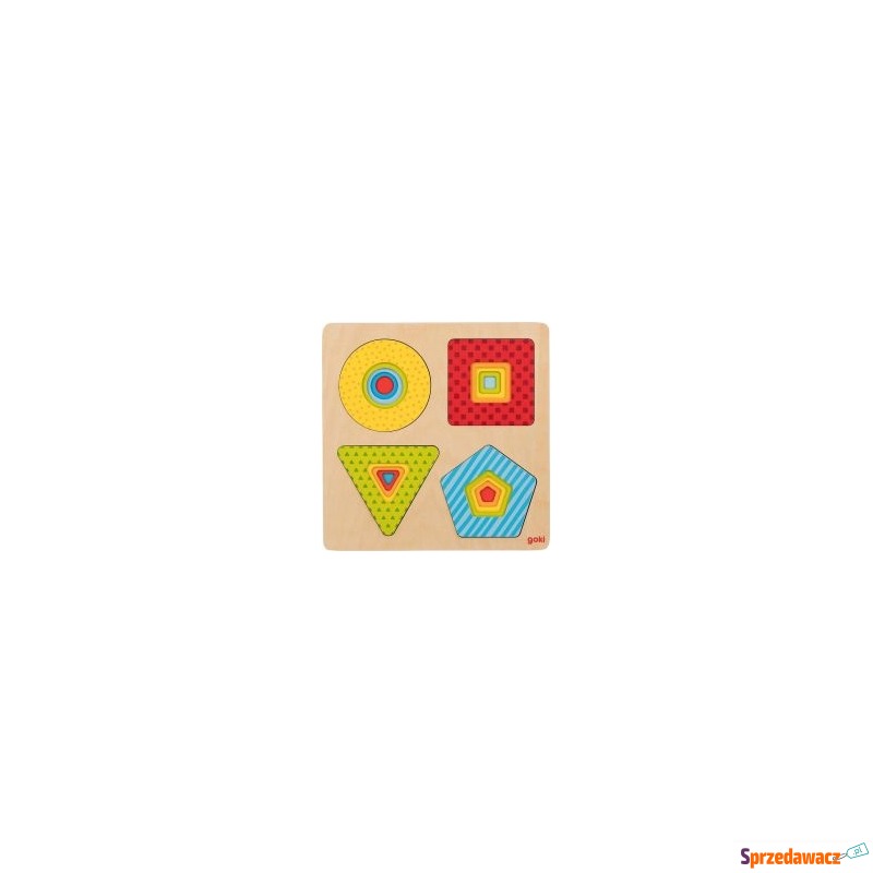  Puzzle warstwowe 4 kształty geometryczne Goki - Puzzle - Opole