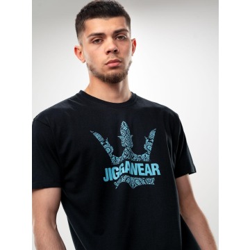 Koszulka Z Krótkim Rękawem Jigga Bandana Logo Czarna / Niebieska