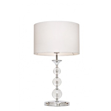 Lampa stołowa Zuma Line Rea RLT93163-1W lampka oprawa 1x40W E27 biała + żarówka LED za 1 zł GRATIS! 