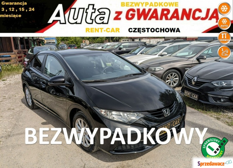 Honda Civic  Hatchback 2014,  1.4 benzyna - Na sprzedaż za 38 900 zł - Częstochowa