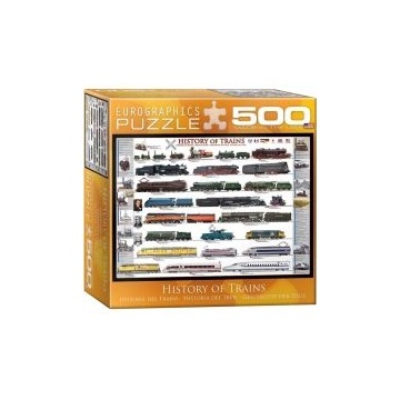  Puzzle 500 el. History of Trains Eurographics