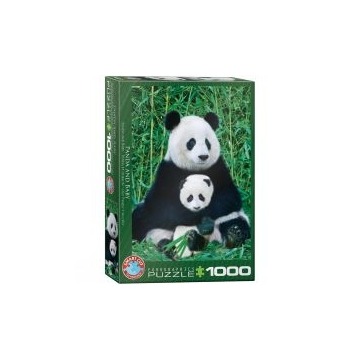  Puzzle 1000 el. Panda i dziecko Eurographics