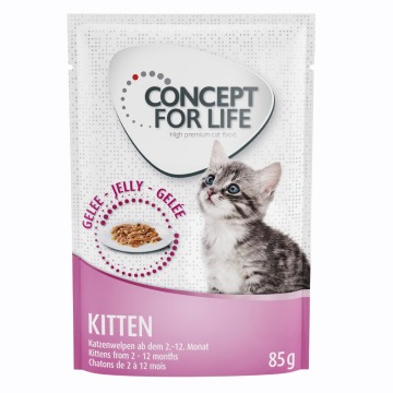 30 zł taniej! Concept for Life, karma mokra dla kota, 48 x 85 g - Kitten w galarecie