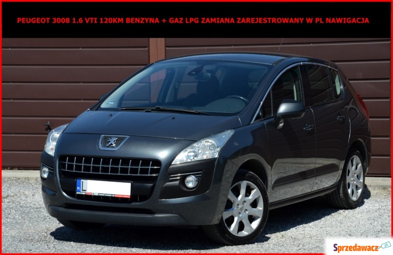 Peugeot 3008  Minivan/Van 2009,  1.6 benzyna+LPG - Na sprzedaż za 19 900 zł - Zamość
