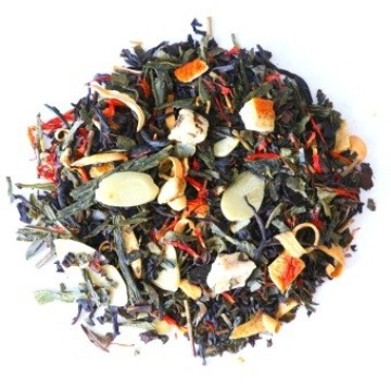 Najlepsza liściasta herbata zielona sypana PRZYSMAK ŚW MIKOŁAJA pomarańcza 100G