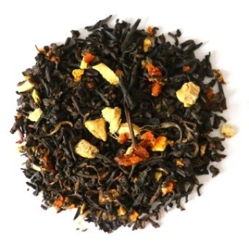 Najlepsza liściasta herbata czerwona puerh POMARAŃCZE Z IMBIREM 170g
